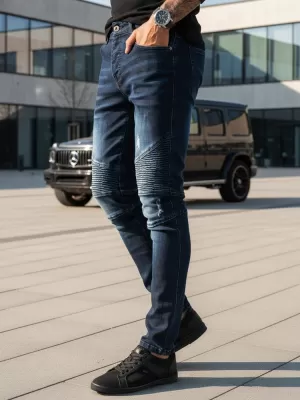 Pánské kalhoty DSTREET UX3804 MODRÁ