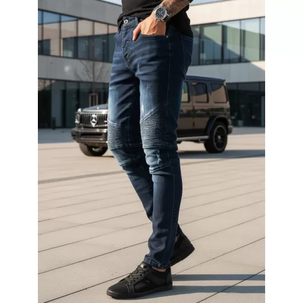  Pánské kalhoty DSTREET UX3804 MODRÁ 