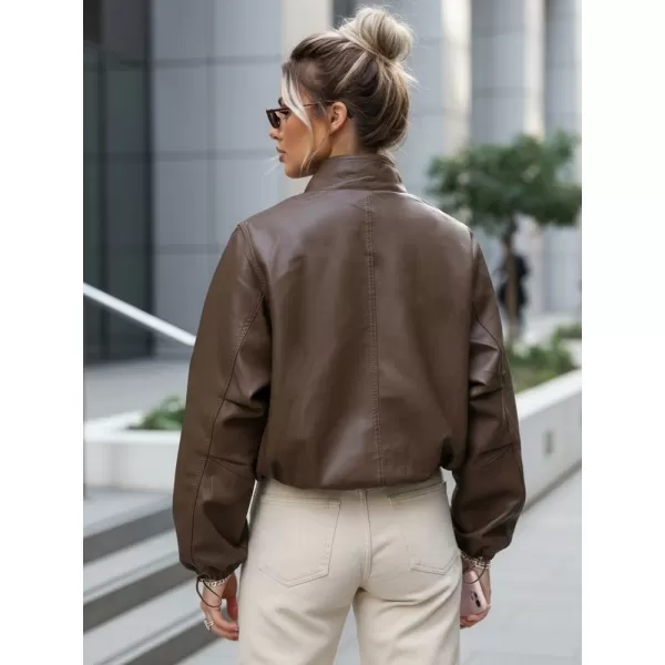  Dámská bunda DSTREET TY5596 HNĚDÁ 
