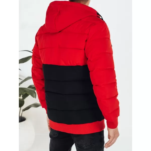 Pánská bunda DSTREET TX5100 ČERNÁ/ČERVENÁ 