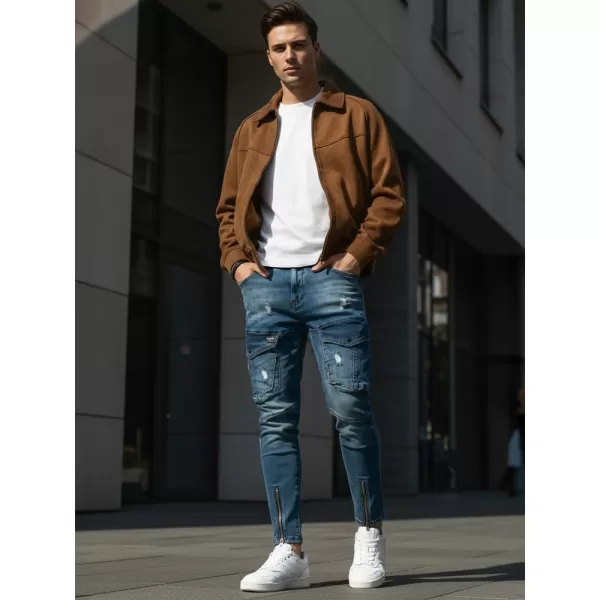  Pánské kalhoty DSTREET UX3293 MODRÁ 