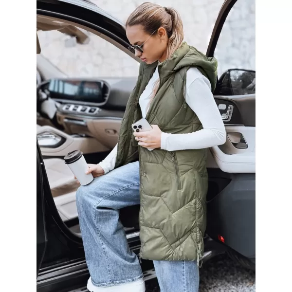  Dámská vesta DSTREET TY5264 ZELENÁ 