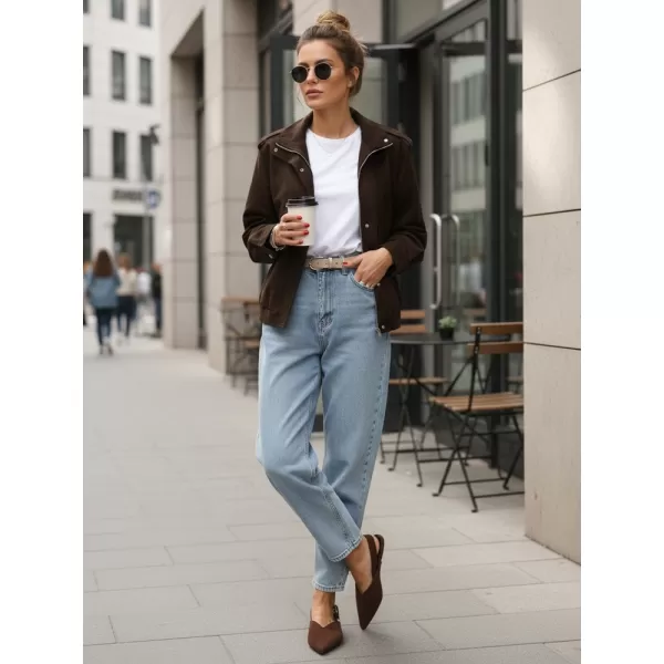  Dámská bunda DSTREET TY5571 HNĚDÁ 