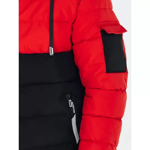  Pánská bunda DSTREET TX5100 ČERNÁ/ČERVENÁ 