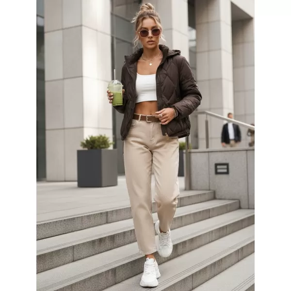  Dámská bunda DSTREET TY5670 HNĚDÁ 