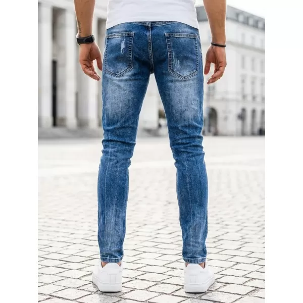  Pánské kalhoty DSTREET UX3995 TMAVĚ MODRÁ 