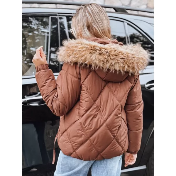  Dámská bunda DSTREET TY5231 HNĚDÁ 