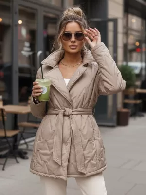 Dámská bunda DSTREET TY5589 KARAMELOVÁ