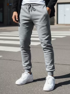 Pánské kalhoty DSTREET UX3890 SVĚTLE ŠEDÁ