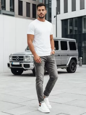 Pánské kalhoty DSTREET UX4228 SVĚTLE ŠEDÁ