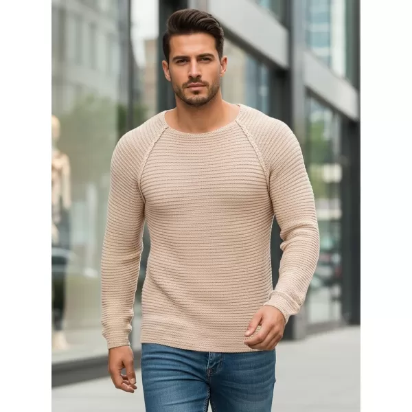  Pánský svetr DSTREET WX1578 BÉŽOVÁ 