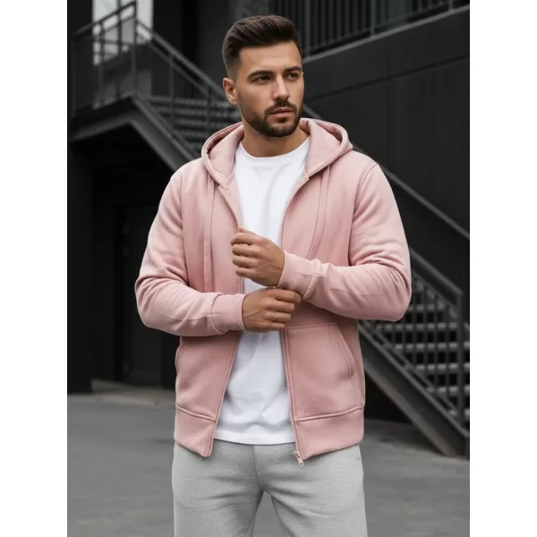 Pánská mikina DSTREET BX4834 RŮŽOVÁ 