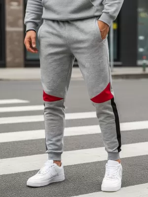 Pánské kalhoty DSTREET UX3241 SVĚTLE ŠEDÁ