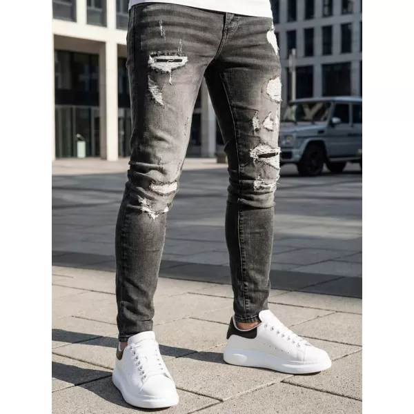  Pánské kalhoty DSTREET UX4152 TMAVĚ ŠEDÁ 