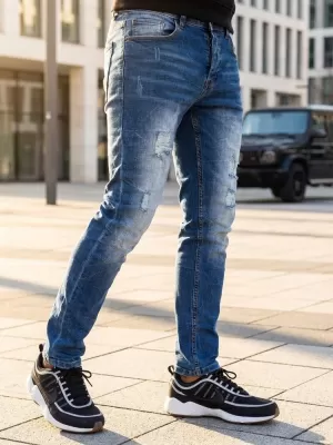 Pánské kalhoty DSTREET UX3821 MODRÁ