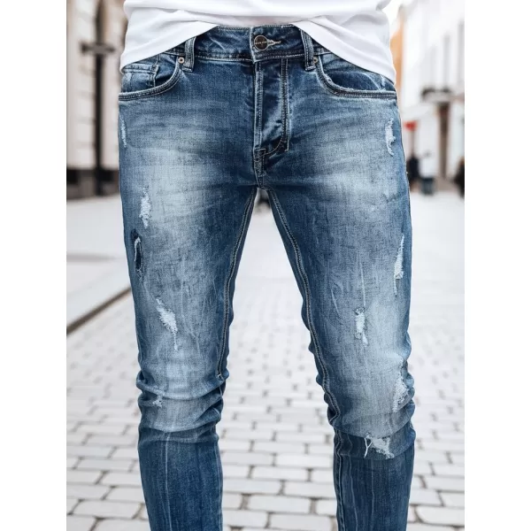  Pánské kalhoty DSTREET UX3995 TMAVĚ MODRÁ 
