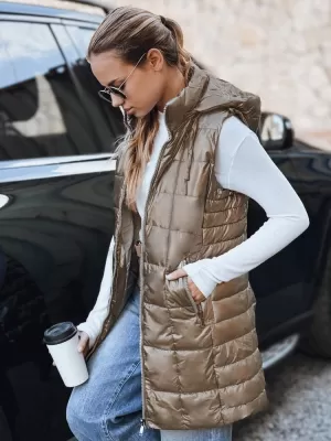 Dámská vesta DSTREET TY5258 ZLATÁ