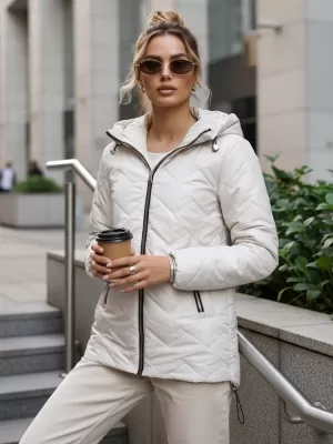 Dámská bunda DSTREET TY5610 SVĚTLE ŠEDÁ
