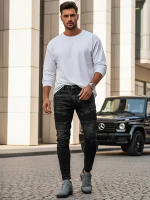 Pánské kalhoty DSTREET UX3939 ČERNÁ