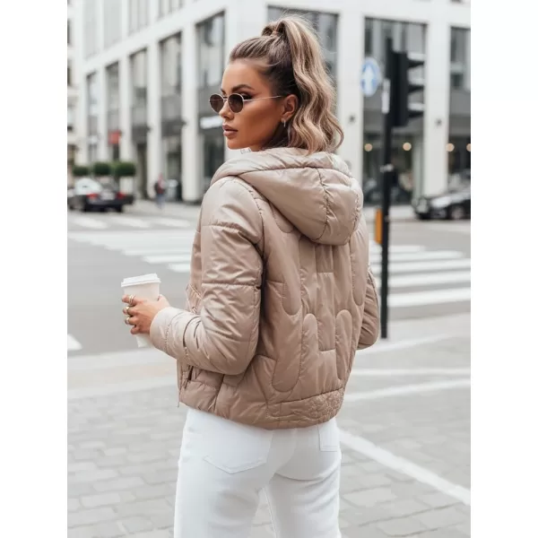  Dámská bunda DSTREET TY3715 KARAMELOVÁ 