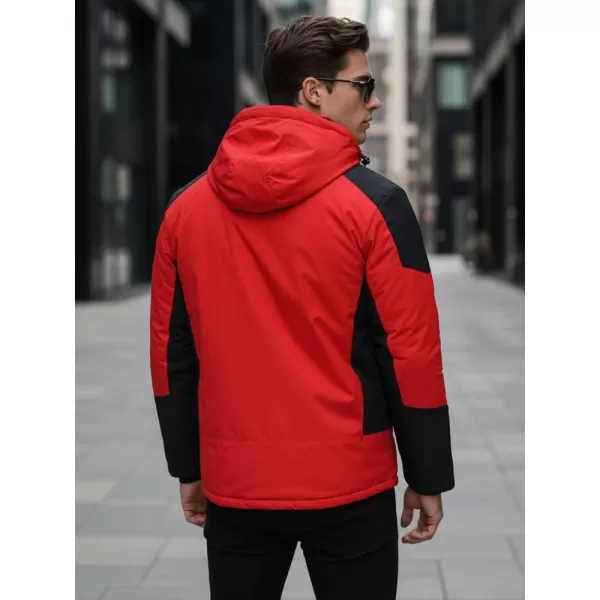  Pánská bunda DSTREET TX5121 ČERVENÁ 