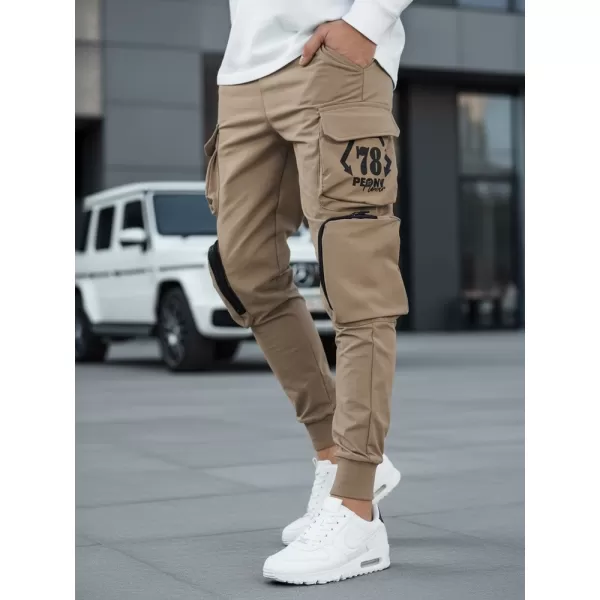  Pánské kalhoty DSTREET UX4166 BÉŽOVÁ 