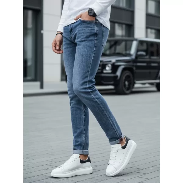  Pánské kalhoty DSTREET UX4238 MODRÁ 