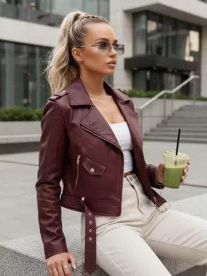 Dámská bunda DSTREET TY5649 BORDOVÁ