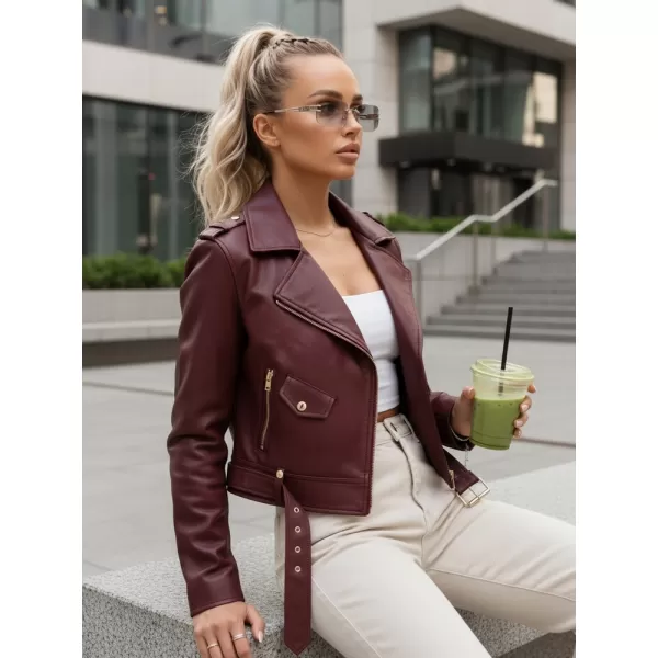  Dámská bunda DSTREET TY5649 BORDOVÁ 