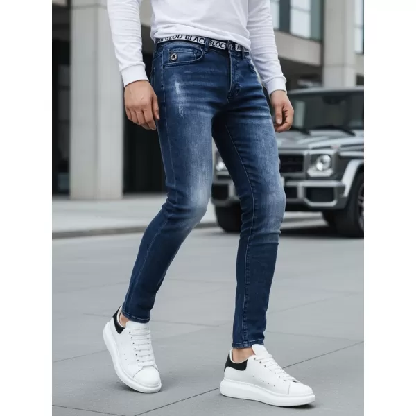  Pánské kalhoty DSTREET UX4242 MODRÁ 
