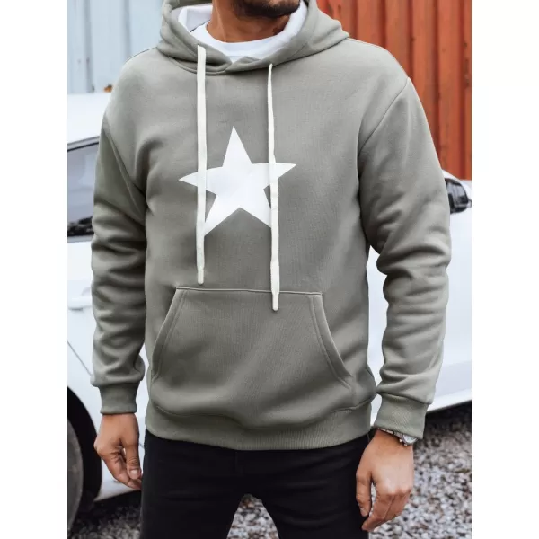  Pánská mikina DSTREET BX5928 KHAKI 