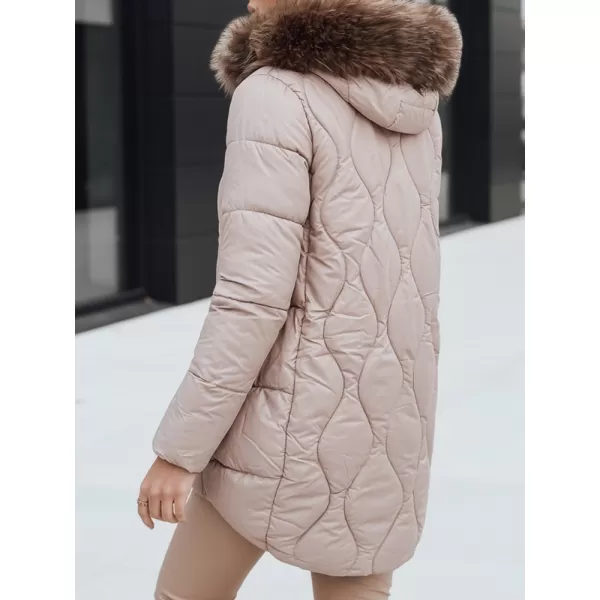  Dámská bunda DSTREET TY5494 BÉŽOVÁ 