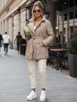 Dámská bunda DSTREET TY5589 KARAMELOVÁ