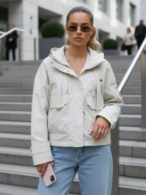Dámská bunda DSTREET TY5634 BÉŽOVÁ