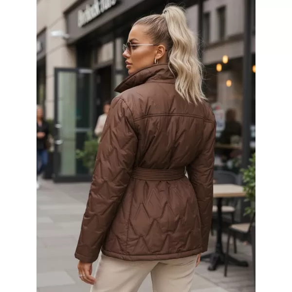  Dámská bunda DSTREET TY5586 HNĚDÁ 