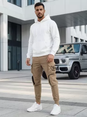 Pánské kalhoty DSTREET UX4166 BÉŽOVÁ