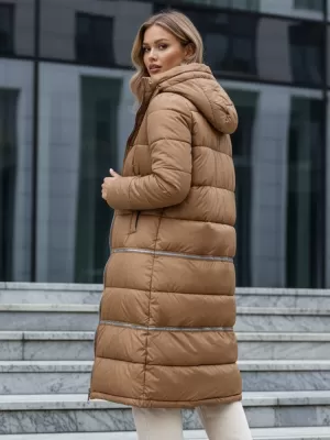 Dámská bunda DSTREET TY5167 HNĚDÁ