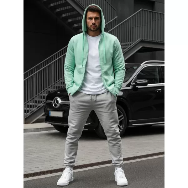  Pánská mikina DSTREET BX5231 SVĚTLE ZELENÁ 