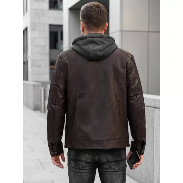  Pánská bunda DSTREET TX5146 HNĚDÁ 
