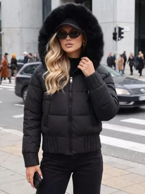 Dámská bunda DSTREET TY5828 ČERNÁ
