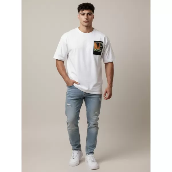  Pásnké triko DSTREET RX5301 BÍLÁ 