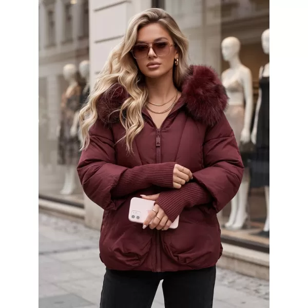  Dámská bunda DSTREET TY5992 BORDOVÁ 