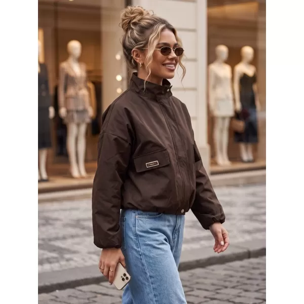  Dámská bunda DSTREET TY6022 HNĚDÁ 