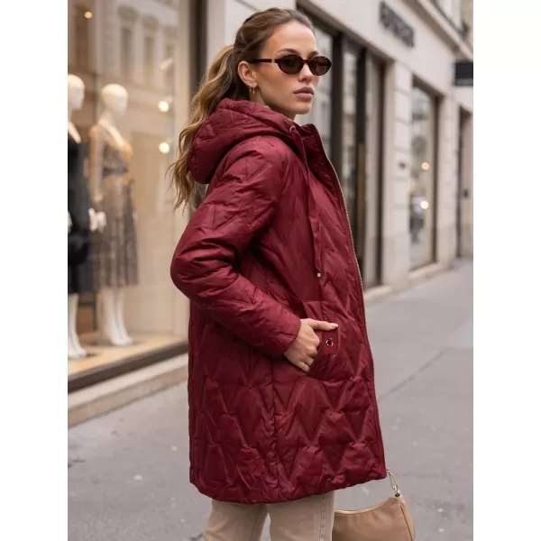  Dámská bunda DSTREET TY5771 BORDOVÁ 
