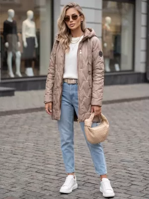 Dámská bunda DSTREET TY5767 BÉŽOVÁ