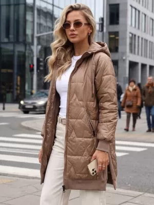 Dámská bunda DSTREET TY5811 KARAMELOVÁ