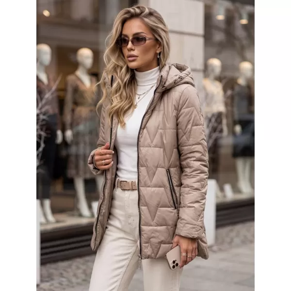  Dámská bunda DSTREET TY5793 KARAMELOVÁ 