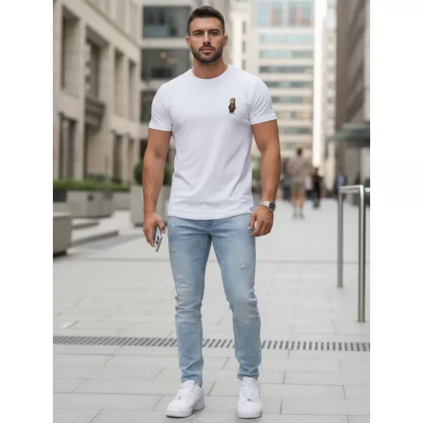  Pásnké triko DSTREET NX5101R-WH BÍLÁ 