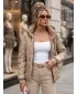 Dámská bunda DSTREET TY5780 KARAMELOVÁ