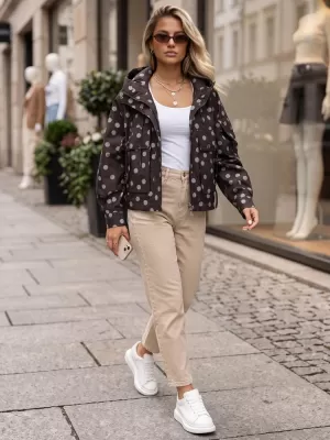 Dámská bunda DSTREET TY6036 HNĚDÁ